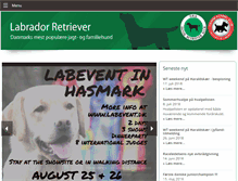 Tablet Screenshot of labrador-retriever.dk